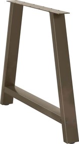 vidaXL Πόδια Τραπεζαρίας Σχήματος Α 2 τεμ. 100x(72-73) εκ. Ατσάλι