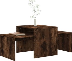 vidaXL Τραπεζάκια Σαλονιού Σετ Καπν. Δρυς 100x48x40 εκ. Επεξεργ. Ξύλο