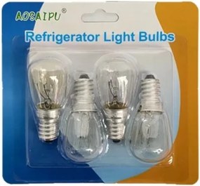 Σετ 4τμχ Λαμπάκια Refrigerator Light Bulbs