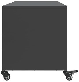 vidaXL Έπιπλο Τηλεόρασης Μαύρο 100,5x39x43,5 εκ. Ατσάλι