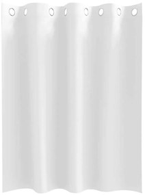 vidaXL Κουρτίνες με κουρτίνες 2 pcs Καθαρό Λευκό 140x140cm Πολυεστέρας