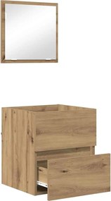 vidaXL Ντουλάπι Μπάνιου με συρτάρι Artisan Oak 41 x 38,5 x 45 cm