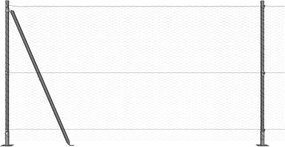 vidaXL Στύλος Περιφράξεων Γκρι 50 x 1,2 μ (25 μμ πλέγμα)