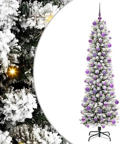 vidaXL Τεχνητό Χριστουγεννιάτικο Δέντρο με 300 LED Λευκό 210 cm