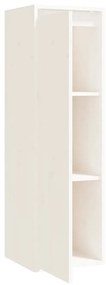 vidaXL Ντουλάπι Τοίχου Λευκό 30 x 30 x 100 εκ. από Μασίφ Ξύλο Πεύκου