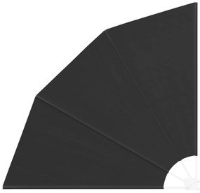 vidaXL Αδιάφανο σκίαστρο μπαλκονιού Ανθρακί 160 x 160 cm ύφασμα