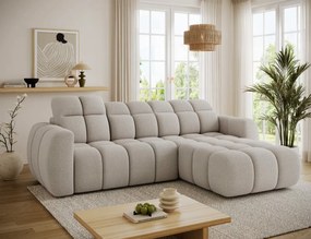 Γωνιακός καναπές Comfora-Κρεμ-Δεξιά