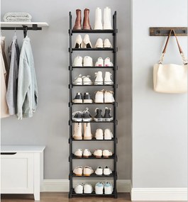 Παπουτσοθήκη 20 Θέσεων (45x30x174) Songmics LSA25BK