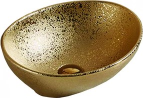 Mexen Elza επιτραπέζιος νιπτήρας 40 x 33 εκ., χρυσός - 21014050