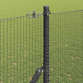 vidaXL Συρματόπλεγμα Σταθερού Εδάφους 10 x 1,6 m Γκρι Δίχτυ