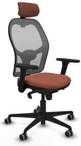 Καρέκλα γραφείου με κεφαλάρι Jorquera Piqueras y Crespo 3D036G2 Καφέ Γκρι