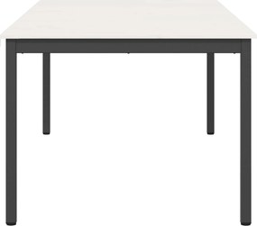 vidaXL Τραπεζαρία Λευκό 200 x 100 x 75 cm Στερεά ξυλεία πεύκου