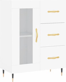 vidaXL Ντουλάπι Λευκό 69,5x34x180 εκ. από Επεξεργασμένο Ξύλο