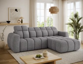 Γωνιακός καναπές Comfora-Γκρι-Δεξιά