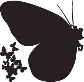 Αυτοκόλλητα Τοίχου Ango Butterflies Silhouettes 54110