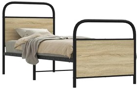 vidaXL Πλαίσιο Κρεβατιού Χωρ. Στρώμα Sonoma Δρυς 80x200εκ Επεξ. Ξύλο