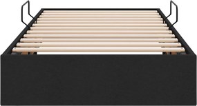 vidaXL Κρεβάτι Οθωμανικού Τύπου Μαύρο 100 x 200 cm ύφασμα
