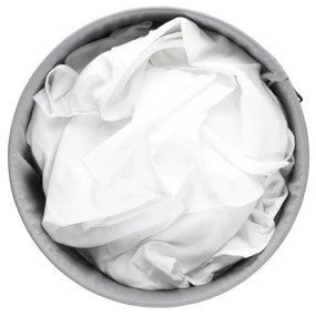 Brabantia 1004179 Καλάθι πλυντηρίου, 60 L, πλαστικό καπάκι, πλήρωση χωρίς άνοιγμα, οπές εξαερισμού, λευκό