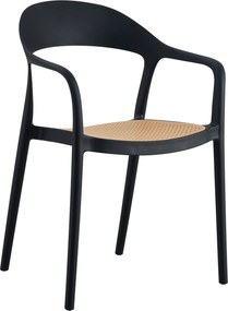 ΠΟΛΥΘΡΟΝΑ ΠΟΛΥΠΡΟΠΥΛΕΝΙΟΥ CLEO HM5935.02 ΜΑΥΡΗ ME ΜΠΕΖ ΨΑΘΑ 57x53x81Υ