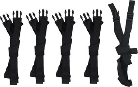 vidaXL Κουκούλα βάρκας Γκρι Μήκος 519-580 cm Πλάτος 294 εκ.
