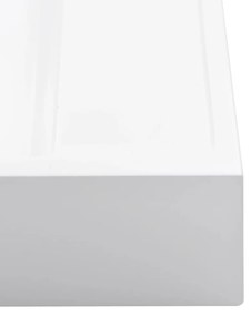 vidaXL Νιπτήρας Λευκός 50x50x12,3 εκ. Συνθετικός από Τεχνητό Μάρμαρο