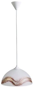 Κρεμαστό Φωτιστικό Οροφής 1xΕ27 Γυαλί Φ30cm Arkolight-Ρ401-2/30-Καφέ Ρ401-2/30