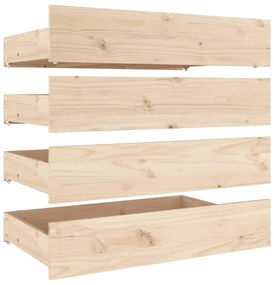 vidaXL Πλαίσιο Κρεβατιού Συρτάρια 180 x 200 εκ Super King Size