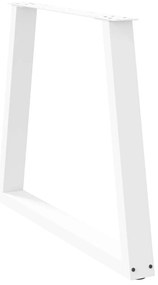 vidaXL Πόδια Τραπεζαρίας Σχήματος V 3 τεμ. Λευκά 80x(72-73,3) εκ. Ατσάλι