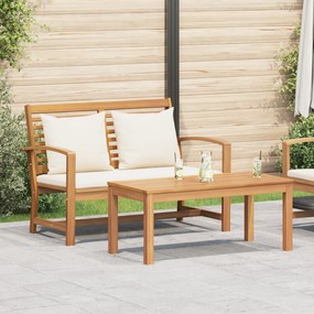vidaXL Σετ Καναπέ Κήπου 2 pcs Καστανό Μασίφ ξύλο teak
