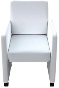 vidaXL Καρέκλες Τραπεζαρίας 6 τεμ. Λευκές από Δερματίνη