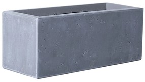 Γλάστρα Πήλινη Ορθογώνια Moody A-6070-8 S 50x50x20cm Grey Supergreens Πηλός