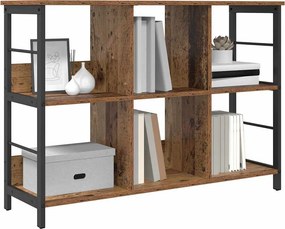 vidaXL Ράφι Βιβλίων 6 επιπέδων 102 x 32 x 72,5 εκ. Επεξεργασμένο Ξύλο