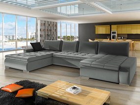 Γωνιακός καναπές Caro-Γκρι Σκούρο