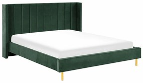 Κρεβάτι Berwyn 599, Διπλό, Πράσινο, 180x200, Ταπισερί, Τάβλες για Κρεβάτι, 205x222x115cm, 63 kg | Epipla1.gr