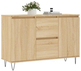 vidaXL Μπουφές Sonoma Δρυς 101,5 x 35 x 70 εκ. από Επεξεργασμένο Ξύλο
