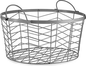 Σετ καλαθιών Gift Decor Ασημί Μέταλλο 3 Τεμάχια (3 Μονάδες)
