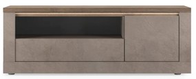 Έπιπλο Τηλεόρασης Ανθρακί Οξειδωμένο 121x43x57