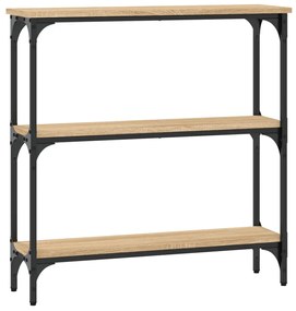 vidaXL Κονσόλα Τραπεζιού Sonoma Δρυς 75 x 22,5 x 75 εκ. από Τεχνητό Ξύλο
