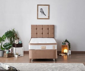 Single Mattress, Base &amp; Headboard Latte - Light Brown (120 x 200) Light Brown