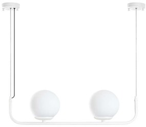 Φωτιστικό Οροφής - Ράγα Faruk 942FLG2525 56x15x110cm 2xE14 40W White Opviq