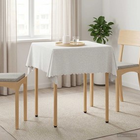vidaXL Ύφασμα Τραπέζης Λευκό 110 x 110 cm τετράγωνο