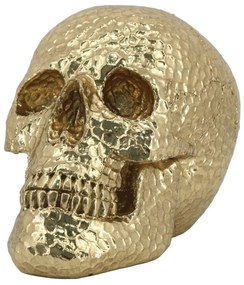 Διακοσμητικό Αντικείμενο Skullhead Hammered 60892 19cm Gold Polyresin