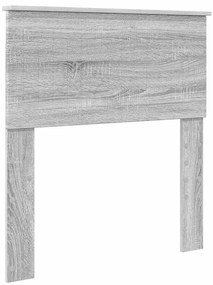 vidaXL Κεφαλάρι με κεφαλάρι Γκρίζο Σονομα 80 cm Επεξεργασμένο ξύλο