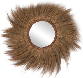 ΚΑΘΡΕΠΤΗΣ ΤΟΙΧΟY ΣΤΡΟΓΓΥΛΟΣ ΠΛΑΙΣΙΟ ΙΝΕΣ ΜΠΑΝΑΝΑΣ ΣΕ ΦΥΣΙΚΟ 130x4x130Υεκ.HM7734