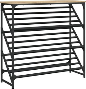 vidaXL Παπουτσοθήκη Sonoma Δρυς 90x30x85 εκ. Επεξεργασμένο Ξύλο