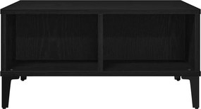 vidaXL Τραπεζάκι σαλονιού Μαύρη Οξυά 60 x 60 x 30 cm