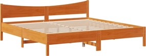 vidaXL Σκελετός Κρεβ. Χωρίς Στρώμα Καφέ Κεριού 180x200 εκ Μασίφ Πεύκο