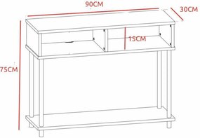 Μπουφές Λευκό LIVADER 90x30x75