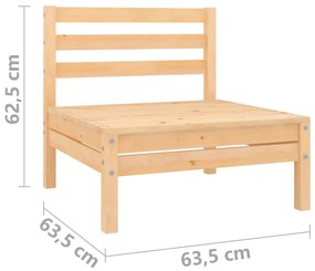 vidaXL Σαλόνι Κήπου Σετ 4 Τεμαχίων από Μασίφ Ξύλο Πεύκου