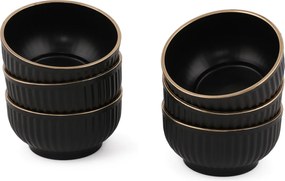 Bowl Set (6 Pieces) C-DD07 - Black Black